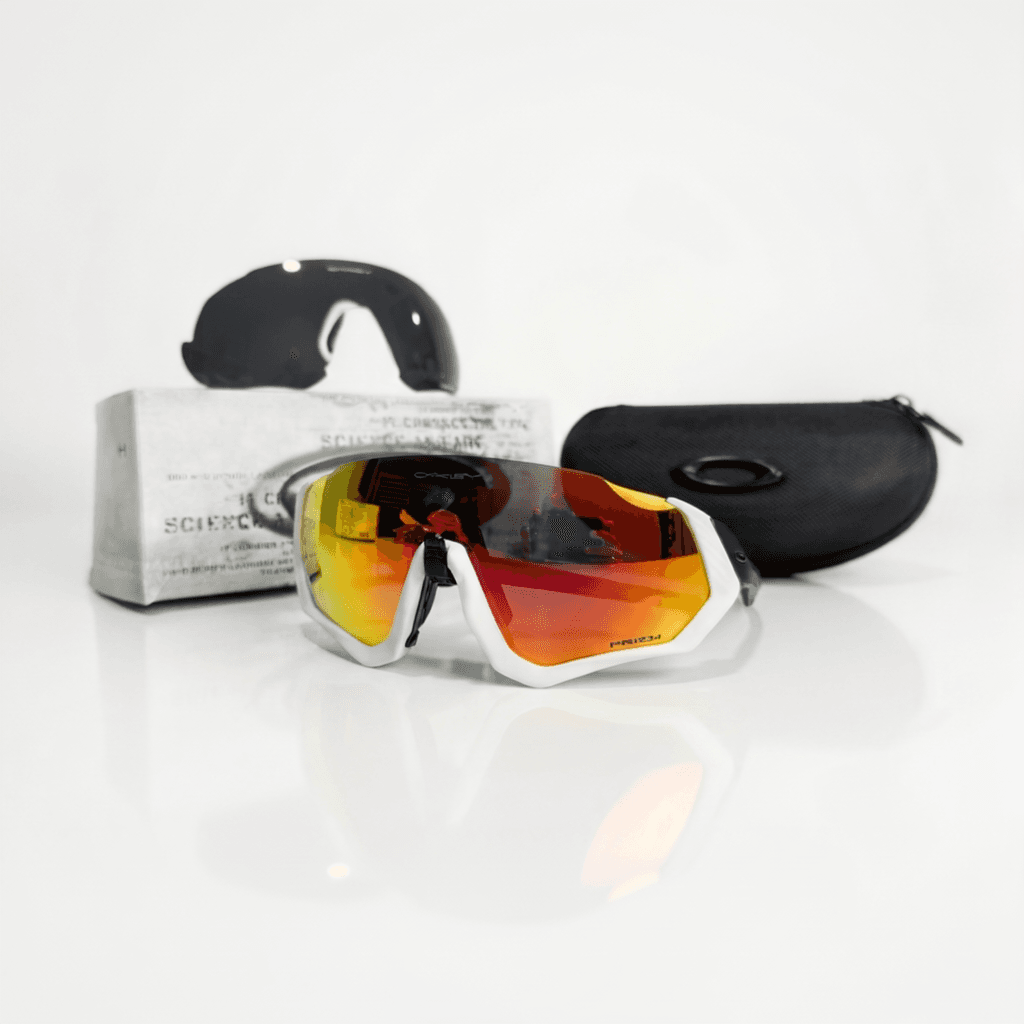 Gafas Deportivas con Lentes Intercambiables para Ciclismo, Running y Deportes Outdoor – Protección UV400 Fligth Jacket